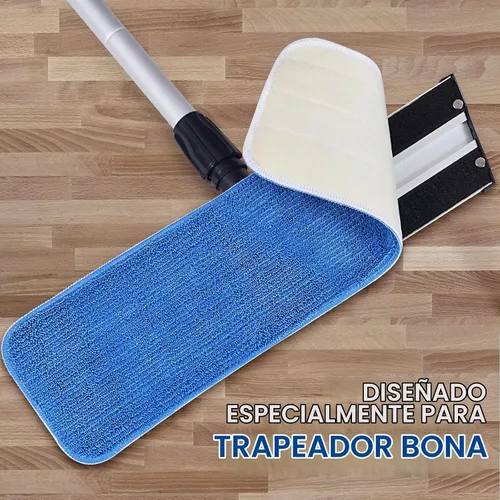 Vista 4 de MATTHEW - Almohadillas de repuesto para mopa de microfibra de 18 pulgadas, para mopa húmeda y seca, reutilizables, repuestos de limpieza comercial