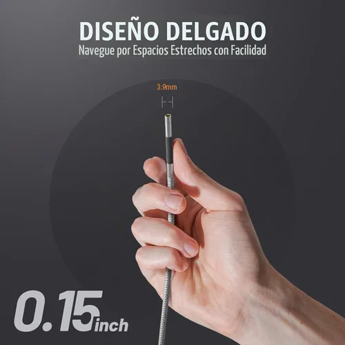 Vista 3 de Teslong Boroscopio articulado TD500 0.2 in para inspección de motores