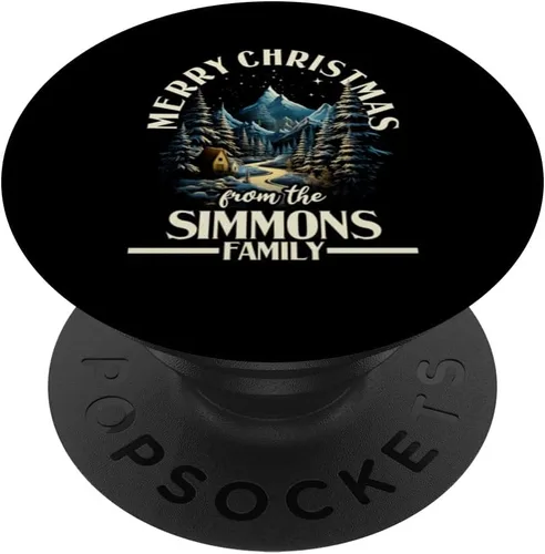 Vista 6 de Simmons Family Christmas Party Costume Group Matching Xmas PopSockets MagSafe PopGrip for iPhone