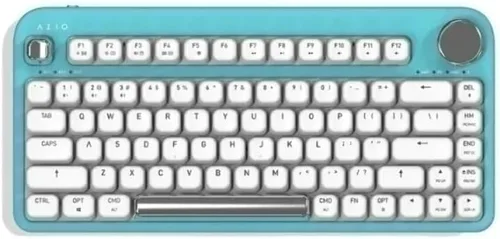 Vista 10 de Azio IZO Teclado mecánico inalámbrico BT5/USB para PC y Mac, Rosa Barroca
