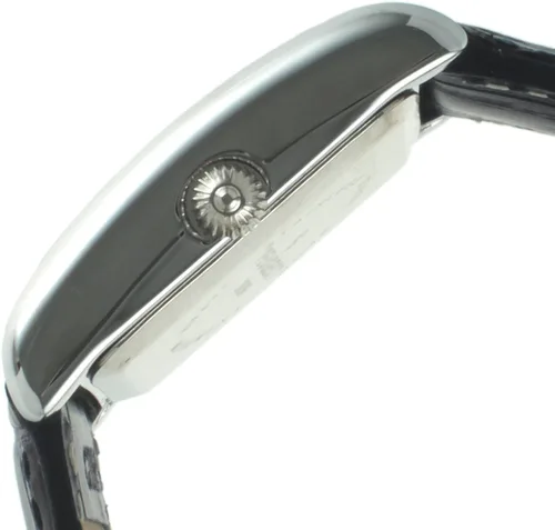Vista 5 de Peugeot - Reloj de vestir de cuero con forma de tanque para mujer con números romanos, Reloj de vestir sin mangas para mujer