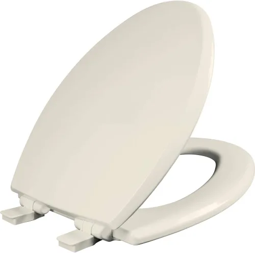 Vista 11 de Asiento de inodoro Mayfair Cassel con cierre lento, fácil de limpiar, asiento de madera antideslizante premium, fácil de instalar, fabricado en EE.