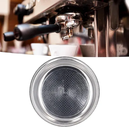 Vista 5 de Cesta de filtro de 2.008 in, cesta de filtro para máquina de café expreso, taza de filtro de café de acero inoxidable, taza de filtro de café