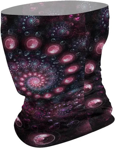 Vista 3 de Bufanda de arte fractal máscara de planeta psicodélico bufanda para adultos cubierta facial para hombres máscara de polaina máscara de gator bandana