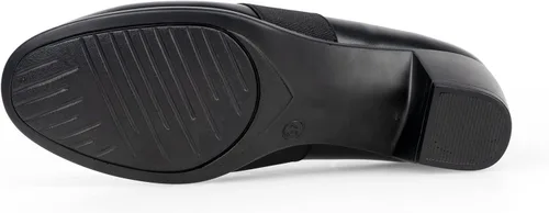 Vista 4 de VJH confort Zapatos de tacón para mujer, cómodos tacones gruesos elásticos de bloque bajo