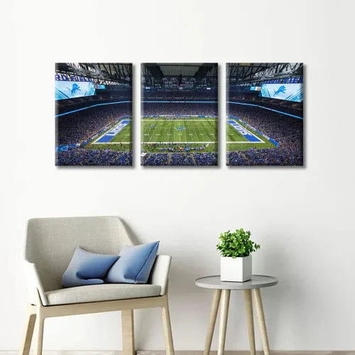 Vista 54 de Lincoln - Lienzo decorativo para pared, diseño de campo financiero de Filadelfia, paisaje de estadio de fútbol de Filadelfia, decoración de pared