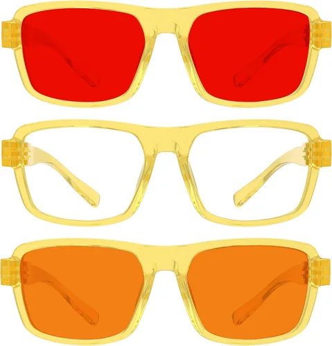 Vista 69 de Eyekepper Gafas de luz azul para hombre y mujer, paquete de 6 lentes Pilot Paquete de 6 color mezclado