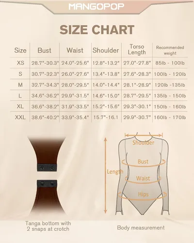 Vista 6 de MANGOPOP Women's Sexy Square Neck Bodysuits Long Sleeve Fashion Basic Slim Tops
