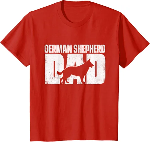 Vista 53 de Camiseta de pastor alemán para el día del padre del dueño de perros caninos, Negro