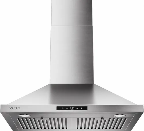 Vista 12 de VIKIO HOME Campana extractora para montaje en pared de 36 pulgadas, 580 CFM, campana de ventilación de cocina, convertible con conductos/sin