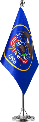 Vista 10 de GentleGirl. Bandera del estado de Alabama de Estados Unidos, bandera de Alabama, pequeña bandera del estado de Alabama, bandera de escritorio