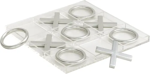 Vista 6 de Deco 79 Juego de ajedrez de madera para decoración del hogar, juego de mesa decorativo con piezas doradas y blancas, juego de mesa de 12 x 12 x 6