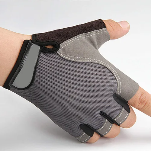 Vista 3 de LUYANhapy9 Guantes de ciclismo para hombre, guantes de ciclismo de medio dedo, guantes de bicicleta MTB DH Road bicicleta guantes de gel