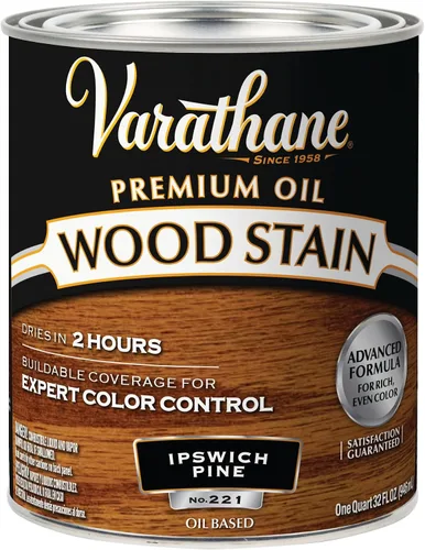 Vista 34 de 1 cuarto de galón Rust-Oleum Brands 211728H Gunstock Varathane - Tinte para madera interior a base de aceite (paquete de 2)