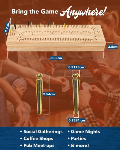 Vista 6 de WE Games juego de gabinetes de cunas - madera sólida - 3 tablas con empuñe fácil, clavijas, tarjetas y área de almacenamiento