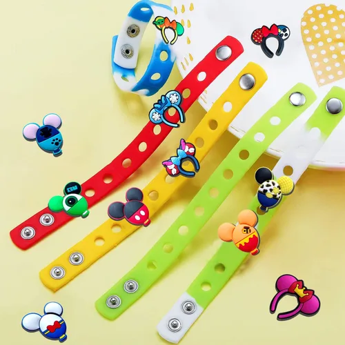Vista 3 de Dijes para zapatos de ratón para zuecos, paquetes de gibbets de moda, pulseras con agujero, accesorios para niños, adolescentes, mujeres, regalos