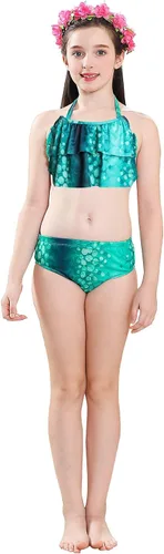 Vista 3 de GALLDEALS - Conjunto de bikini de princesa con mono de 7 a 8 años