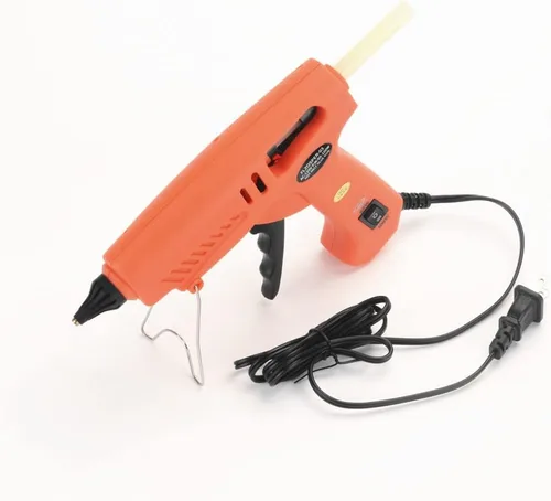 Vista 4 de FLZOSPER Pistola de pegamento caliente de tamaño completo de 60/100 W con 20 barras de pegamento, pistola de pegamento grande de doble potencia, kit