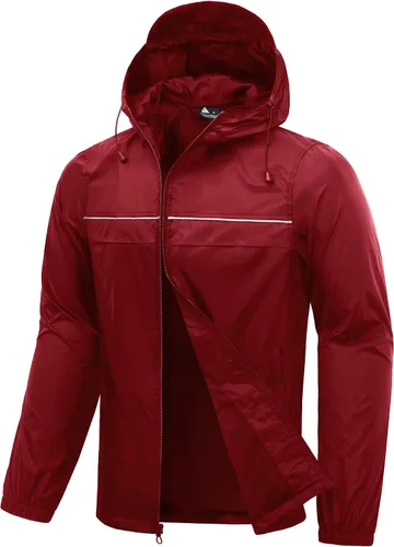 Vista 13 de SWISSWELL Mens Rain Jacket & Coats Packable Lightweight Waterproof Hooded 017-negro