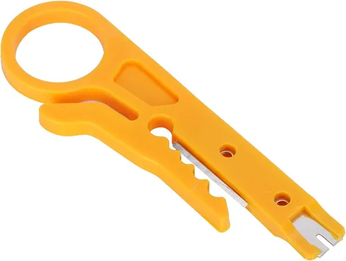 Vista 5 de Tnfeeon Mini pelacables, 10 unidades de pelacables de red para líneas de datos CAT-5, CAT-5e y CAT-6 con un diámetro de 0.197-0.244 in, ABS y acero
