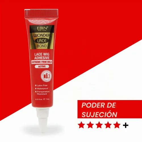Vista 5 de EBIN NEW YORK Wonder Lace Bond Tube, pegamento para peluca extremadamente Adhesivo de peluca de encaje impermeable, secado rápido, a prueba