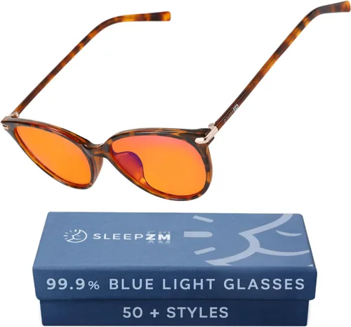 Vista 19 de Sleep ZM Blue Light Blocking & Light Sensitivity Glasses - 8 Lens Types for Comfort, Relaxation, Sleep & Relief - 50+ Styles