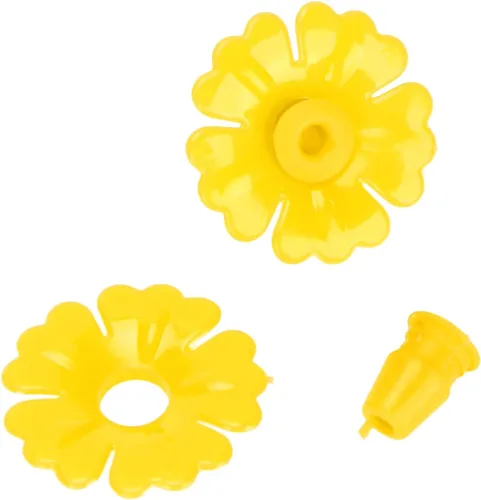 Vista 9 de 30 flores de repuesto para comederos de colibríes, piezas de repuesto para comederos colgantes, comederos de plástico para colibríes se adaptan a