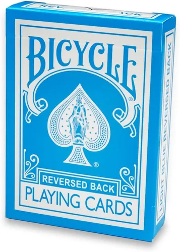 Vista 2 de Magic Makers Baraja de cartas de bicicleta azul claro