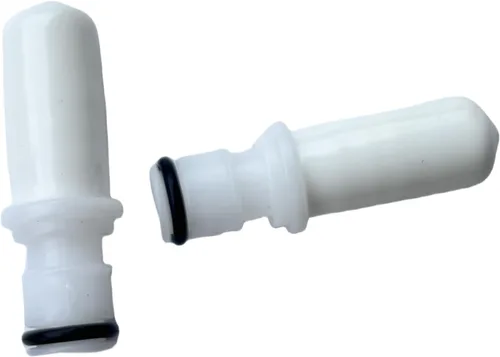 Vista 8 de Stab Heart - 2 tapas + 2 conectores macho M236 para cámaras de aire de cama con número de sueño, repuesto para M-236, se adapta a mangueras de 3/8