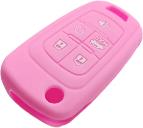 Vista 6 de Funda de silicona para llavero con control remoto sin llave, compatible con Chevrolet Chevy Malibu Camaro Cruze Limited Equinox Impala Limited Sonic