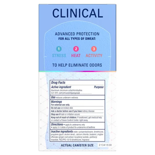 Vista 11 de Secret Clinical Strength antitranspirante y desodorante para mujeres, 3X Protección contra el estrés, 72 horas de protección contra el sudor