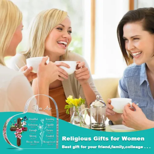 Vista 4 de Regalos cristianos inspiradores, religiosos, versículos bíblicos y regalos espirituales de aliento para mujeres, mamá, amiga, hermana, placas
