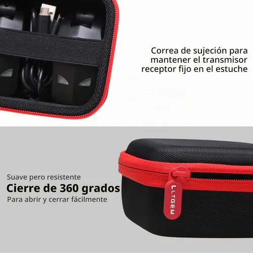 Vista 3 de LTGEM - Funda para sistema de guitarra inalámbrica JOYO JW-03