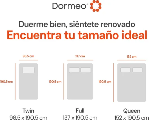 Vista 3 de Dormeo Premium Cubrecolchón Twin de Enfriamiento - Tecnología OctaspringⓇ de 3 zonas para un soporte óptimo de la espalda, fondo antideslizante
