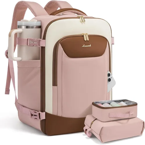 Vista 16 de LOVEVOOK Mochila de viaje para mujeres y hombres, bolsa de viaje para artículos personales de la TSA para laptop de 17.3 pulgadas aprobada por
