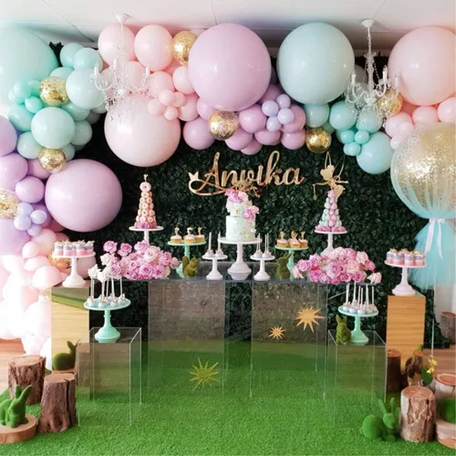 Vista 4 de Kit de guirnalda de arco de globos pastel para decoración de bodas, baby