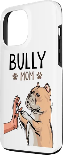 Vista 2 de Funda para iPhone 13 Pro Max American Bully Mom Dog Mama Dog Dog Holder