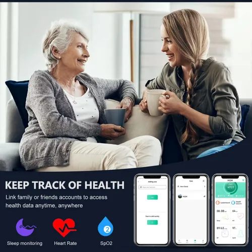 Vista 5 de Smart Health Ring for Women Men Fitness Tracke IP68 Waterproof Fitness Ring with Heart Rate/Blood Pressure/Blood Oxygen/Sleep Tracker/Step/Calories