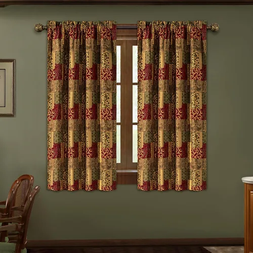 Vista 23 de Loom and Mill Cortinas negras de lujo para dormitorio, juego de 2 paneles Negro