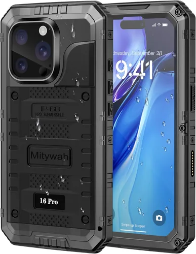 Vista 87 de Mitywah Funda impermeable para iPhone 7/iPhone 8 / iPhone SE 2020, funda de metal resistente de grado militar, protección de cuerpo completo