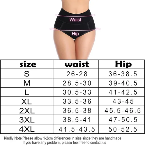 Vista 6 de MISSWHO Cotton High Waisted Soft Womens Underwear Breathable Panties, Multipack