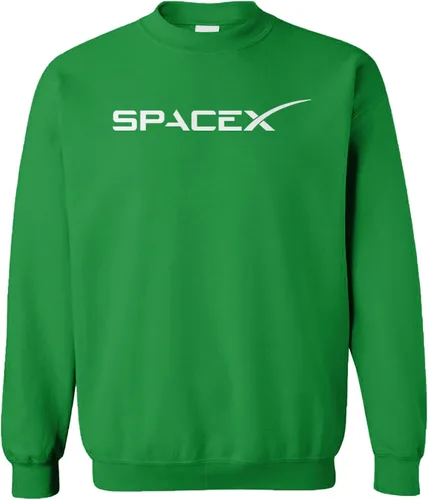 Vista 13 de Tcombo SpaceX - Sudadera unisex con cuello redondo Outer Space Negro