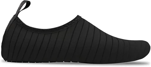 Vista 3 de USYFAKGH Zapatos de agua para mujeres y hombres calcetines acuáticos de secado rápido para playa natación surf yoga ejercicio translúcidos Negro