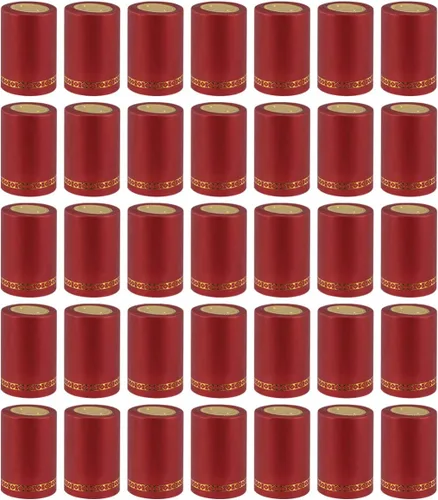 Vista 10 de DOITOOL 100 cápsulas termorretráctiles de PVC, sellador de vino, tapas retráctiles, tapones de corchos, cápsulas para bodegas profesionales