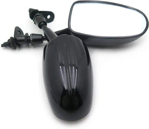 Vista 3 de Mini espejo de carreras para motocicleta KAWASAK Ninja 500 Zzr600 636 Zx6Rr Zx750 Zx7R Zx9R Negro