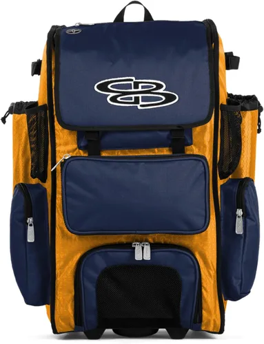 Vista 98 de Boombah Rolling Superpack - Bolsa para equipo de béisbol/sóftbol, varios colores, mango telescópico y capacidad para 4 murciélagos, versión