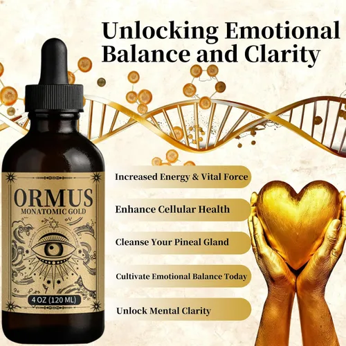 Vista 2 de ORMUS Gold Oil PINEAL Glándula – Oro líquido orgánico, mejora la salud celular, aumento de energía y fuerza vital, limpia tu glándula pineal 4
