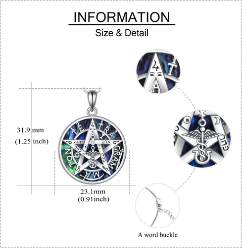 Vista 5 de CUPENDA Collar de plata de ley con colgante de zorroserpienteunicorniobúho en la lunaconejocaballo, joyería de regalo para mujeres, mamá, hermana