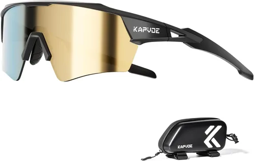 Vista 19 de KAPVOE Gafas de ciclismo fotocromáticas para hombres y mujeres, gafas de sol deportivas con protección UV, gafas de bicicleta de montaña, MTB