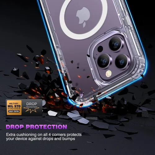 Vista 560 de DIACLARA - Funda transparente compatible con iPhone XR 6.1 pulgadas 2018